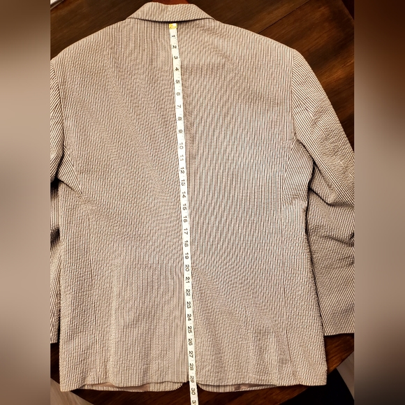 Seersucker Sport Coat - Stafford 40S - Picture 5 of 7